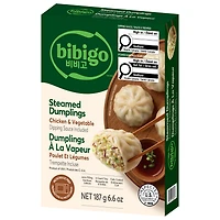 bibigo Dumplings à la vapeur surgelés au poulet et aux légumes 6 Dumplings, 187g