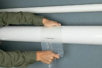 Flex Tape Clear 4"x 5', Rubberized waterproof tape.