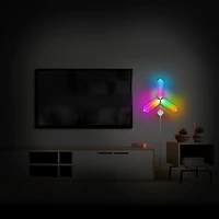 Monster Digit – Kit de Démarrage de Panneaux LED 3D, 3 Panneaux Modulaires, Éclairage Intelligent Wi-Fi, RGB, Commande Vocale, Réactif au Son – MLB7-1035-CAN