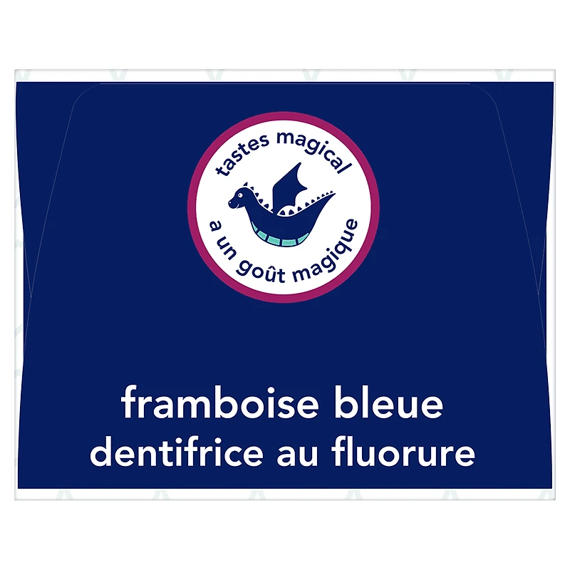 hello Dragon Dazzle Kids Toothpaste with Fluoride, Blue Raspberry, 119 g