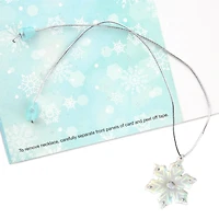 Hallmark Signature Frozen Christmas Card for Kid with Removable Necklace (Sparkle and Shine)
