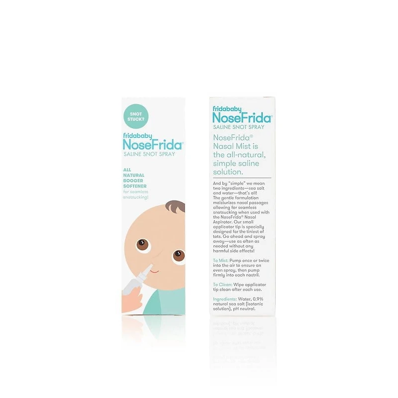Frida Baby - NoseFrida Saline Snot Spray Spray nasal salin pour adoucir les voies nasales à utiliser avant NoseFrida The SnotSucker