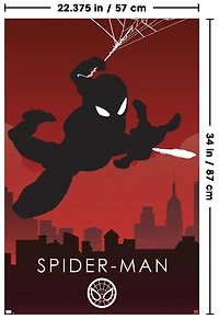 Marvel Heroic Silhouette - Spider-Man Wall Poster, 22.375" x 34"