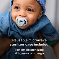 Tommee Tippee Ultra-light StayPut Pacifier, One-Piece Silicone Design, 18-36m, 2 Pack