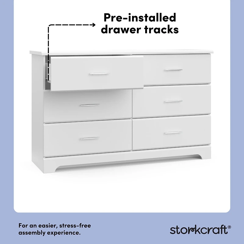 Storkcraft Brookside 6-Drawer Double Dresser