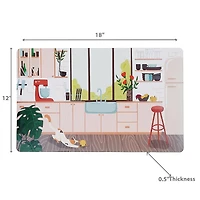 Cat De Lieux En Plastique Dans La Cuisine 12 X 18 - Ensemble De 12