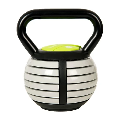 Haltère russe réglable 5 lb-40 lb GoZone – Noir/gris/vert Conception compacte