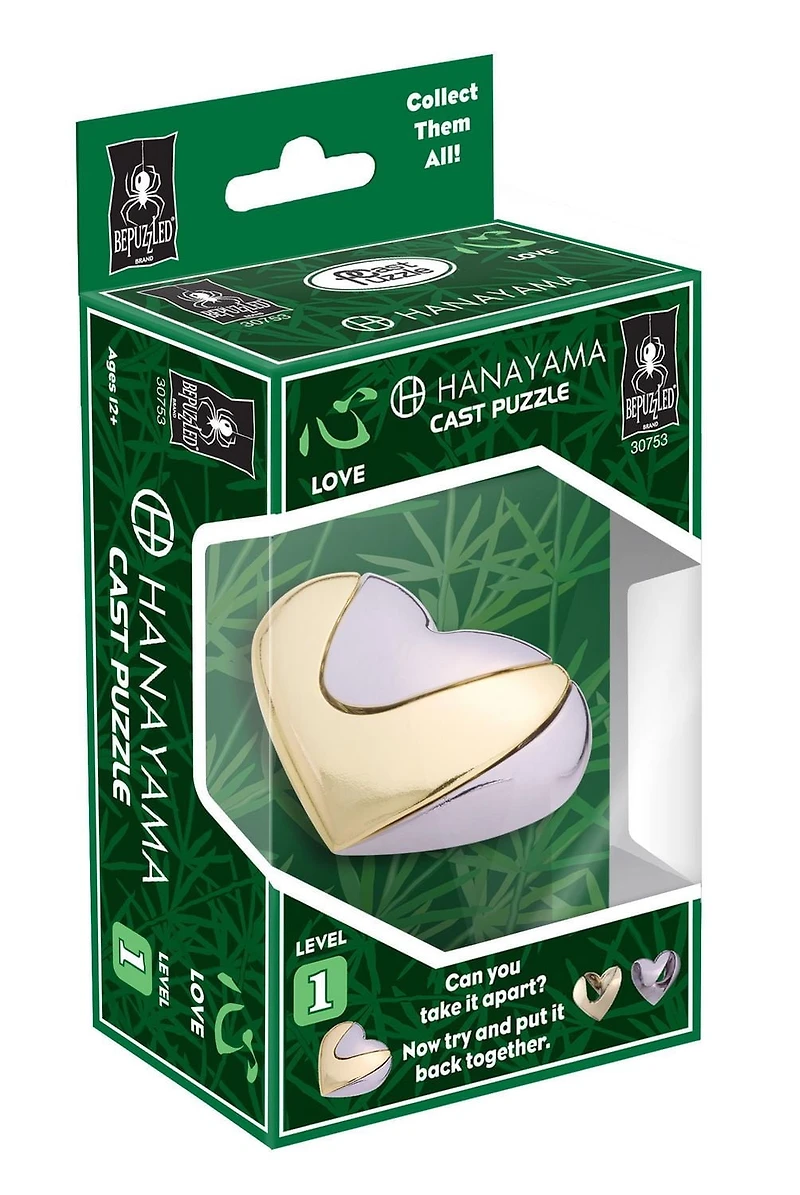 Hanayama Love Brain Teaser Puzzle - Level 1