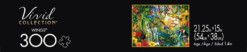 Buffalo Games Large Pieces Vivid Collection Wings 300 Piece Jigsaw Puzzle