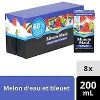 Minute Maid Myrtille pastèque, 200 ml, paquet de 8 200 x ml