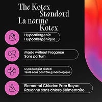 Serviettes maxi de nuit Kotex, 39 unités