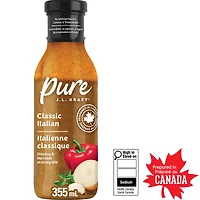 Pure J.L. KRAFT Classic Italian Dressing & Marinade, 355 mL Bottle