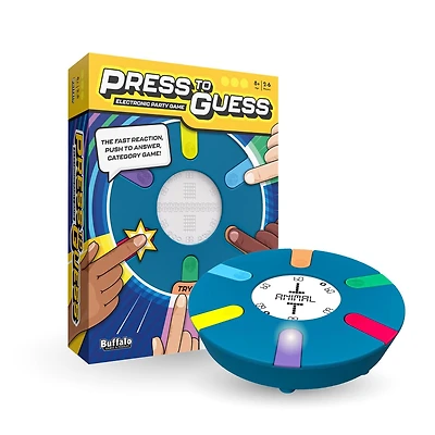 Buffalo Games Press to Guess Jeu de société électronique pour enfants à partir de 8 ans