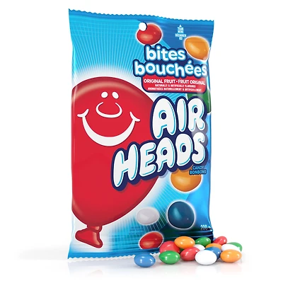 Bouchées Airheads, Bonbons fruit original, 200g E-AIR HEADS AH BOUCHES DE FRUITS
