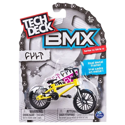 Tech Deck - Finger BMX - Cult – Jaune/Noir – Séries 12