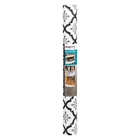 EasyLiner Smooth Top Shelf Liner, Grey Quatrefloral, 20 in. x 6 ft. Roll, <ul><li>Non-adhesive</li><li>smooth surface</li><li>Easy to Intall</li></ul>