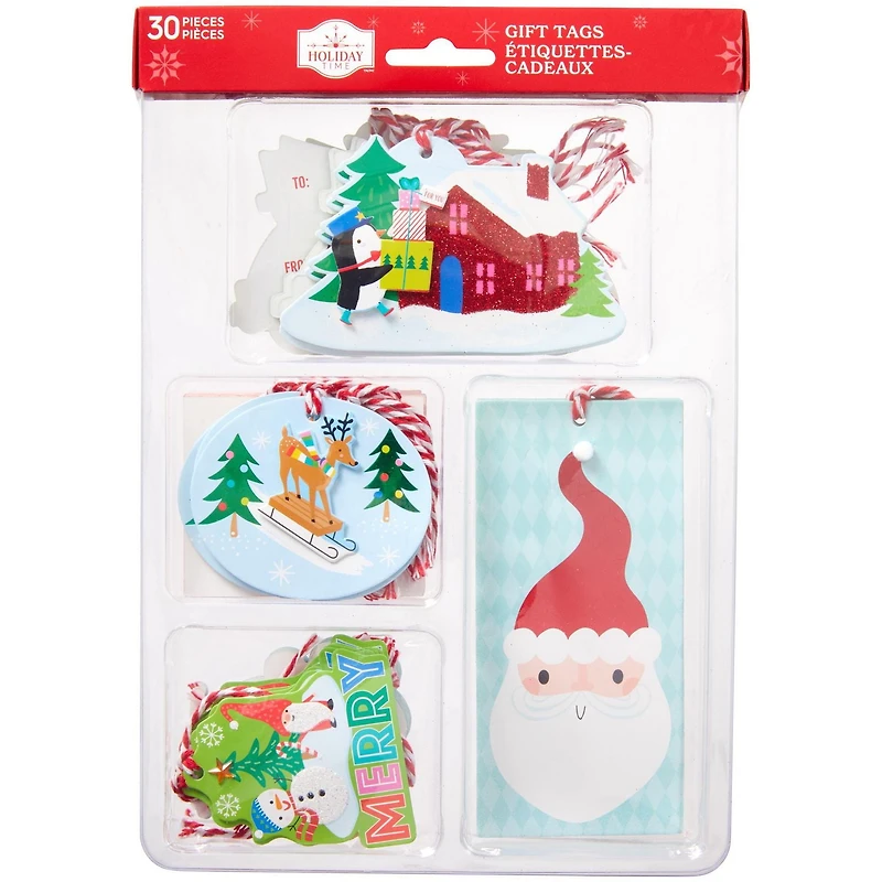 Étiquettes-cadeaux de luxe Holiday Time