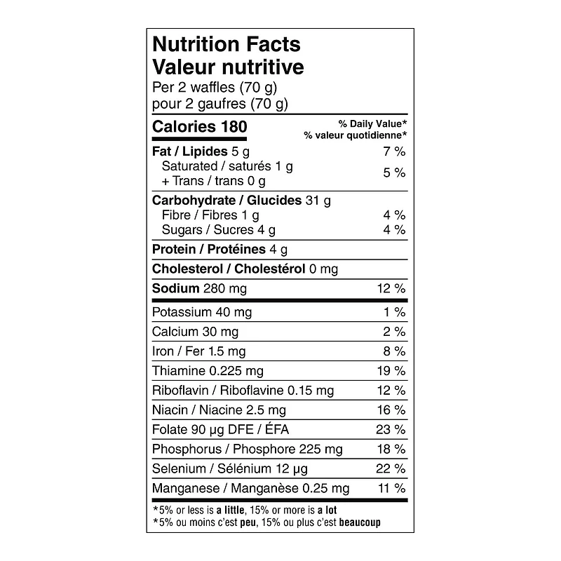 Eggo® Original Waffles, 280g (8 waffles), 280g, 8 Waffles