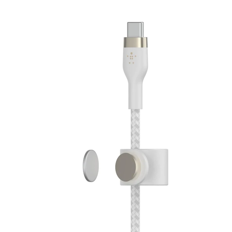 Belkin BOOSTCHARGE PRO Flex USB-C Cable with Lightning Connector 6ft White, Belkin USB-C to LTG 6ft White