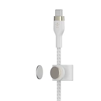 Belkin BOOSTCHARGE PRO Flex USB-C Cable with Lightning Connector 6ft White, Belkin USB-C to LTG 6ft White