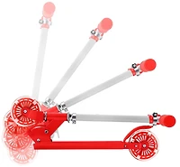 Rugged Racers Two Wheel Kids Scooter with Red Heart Design