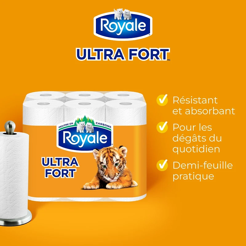 Royale Ultra Strength Paper Towel 6 Rolls, 66 Sheets Per Roll