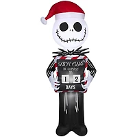 Jack Skellington gonflable de Noël avec compte à rebours de Noël