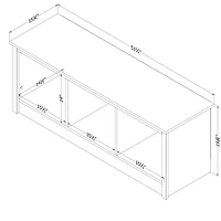 Mudroom bench with storage from the collection Toza South Shore