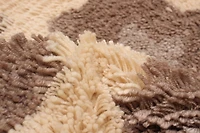 ECARPETGALLERY Timeless Beige, Brown Shag 5'0" x 7'0"