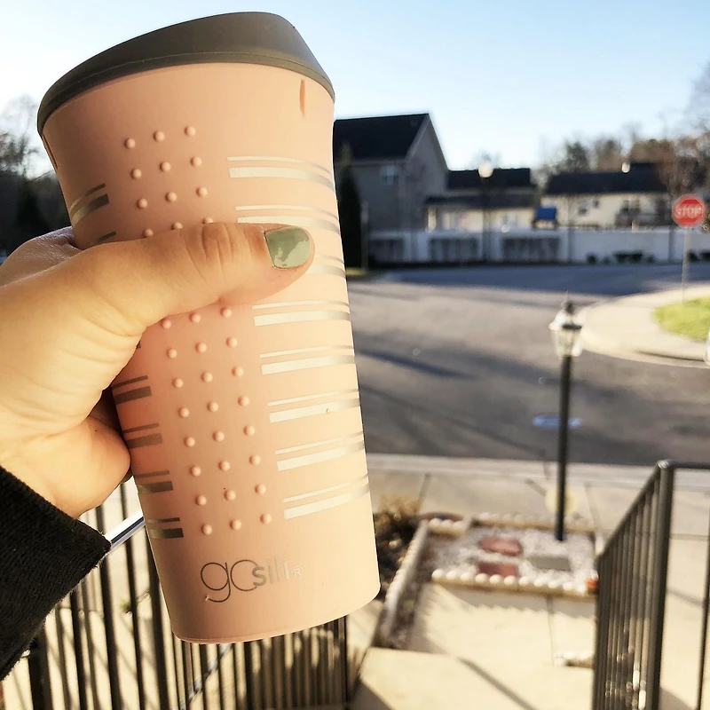 GoSili To-Go Cup Prints, 16oz. 1pk. Pink Print