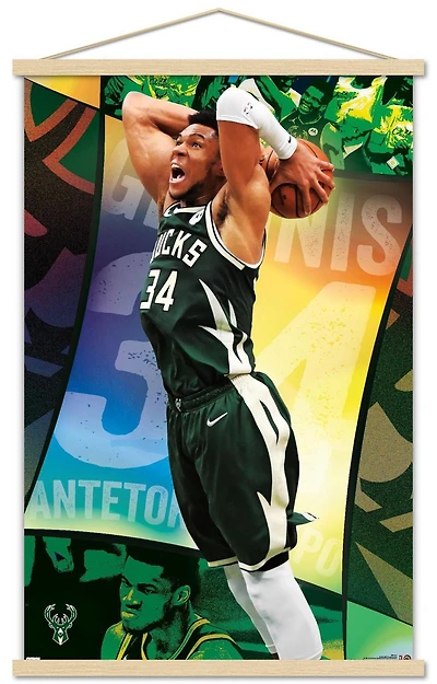 NBA Milwaukee Bucks - Giannis Antetokounmpo 21 Wall Poster, 22.375" x 34"
