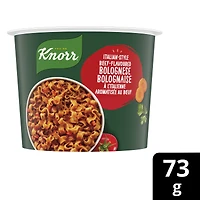 Knorr Pasta Cup Mini Meal Italian Bolognese Made with 100% Real Vegetables & No Artificial Flavours or Colours 73 GR