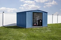 Arrow Classic Steel Storage Shed, 10x8, Blue Grey