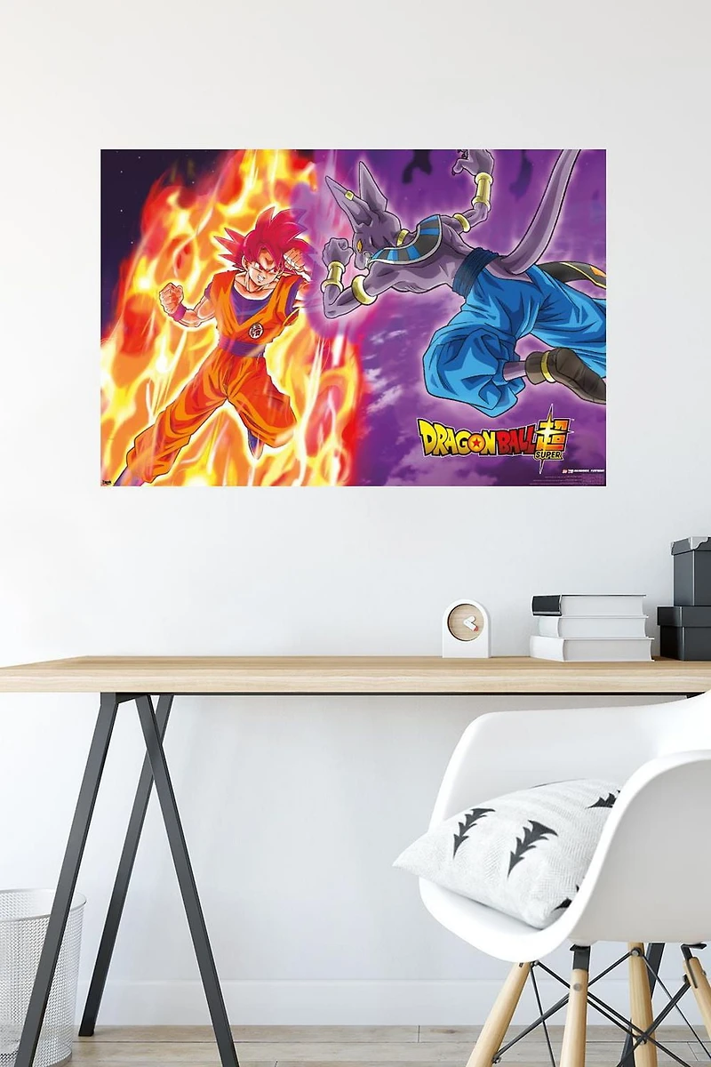 Dragon Ball: Super - Gods Battle Wall Poster, 22.375" x 34"