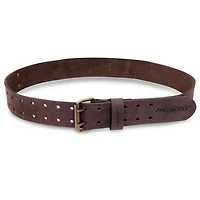 MECHTOOLS 2" CEINTURE À OUTILS EN CUIR TANNÉ À L'HUILE AVEC DOUBLE BOUCLE (MARRON FONCÉ) POUR 29" - 45"