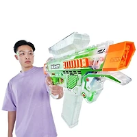 XSHOT Hyper Gel Glow In The Dark NightStrike Blaster (5 000 boulettes Hyper Gel phosphorescentes) de ZURU Mousse Blaster