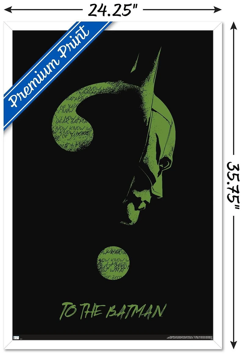 DC Comics The Batman - Riddler Wall Poster, 22.375" x 34" Framed