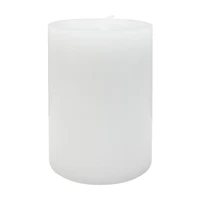 Mainstays bougies pilier blanc, non parfumé MAINSTAYS PL BOUGIE BLOC MS 3X4