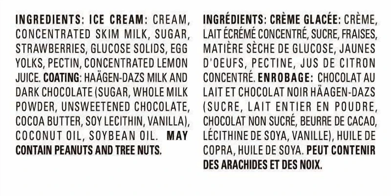 HÄAGEN-DAZS Strawberry Gelato Bars