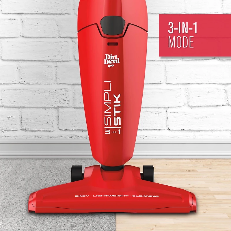 DIRT DEVIL Aspirateur Balai Tout-en-Un Simpli-Stik