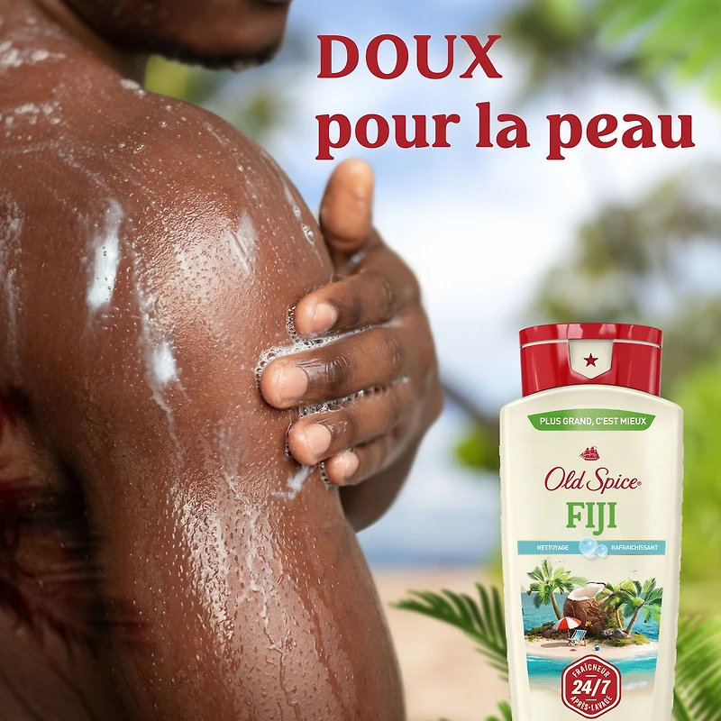 Old Spice Men's Body Wash Fiji with Palm Tree, 532 mL