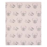 Minnie Mouse Couverture pour Bébé à Imprimé Intégral, Nourrisson Fille, Rose