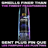AXE Fine Fragrance Collection Premium Body Spray for Men, Blue Lavender deodorant, with 72H odour protection and freshness, infused with lavender, mint, and amber essential oils, 113g