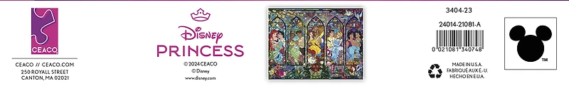 Ceaco Disney Princess Castle Royal Windows 1500-Piece Interlocking Jigsaw Puzzle
