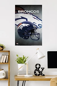 NFL Denver Broncos - Helmet 16 Wall Poster, 22.375" x 34"