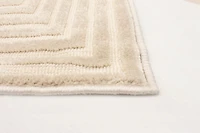 Tapis ECARPET Moderne pour Salle à Manger, Salon, Chambre Trona Ivoire