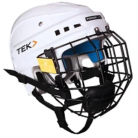 V3.0 Powertek White Helmet with Cage - SR Large