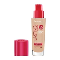 RimmelFond de teint Lasting Finish 25HR, avec vitamine E, hydratation instantanée, résistant à la transpiration & transfert, 100% Sans Cruauté Couvrance longue durée