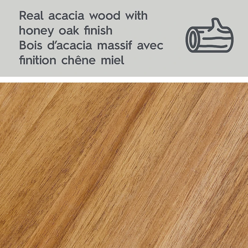 Échelle à serviettes et linge en bois d'acacia miel clair Better Homes & Gardens
