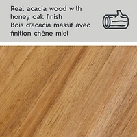 Échelle à serviettes et linge en bois d'acacia miel clair Better Homes & Gardens